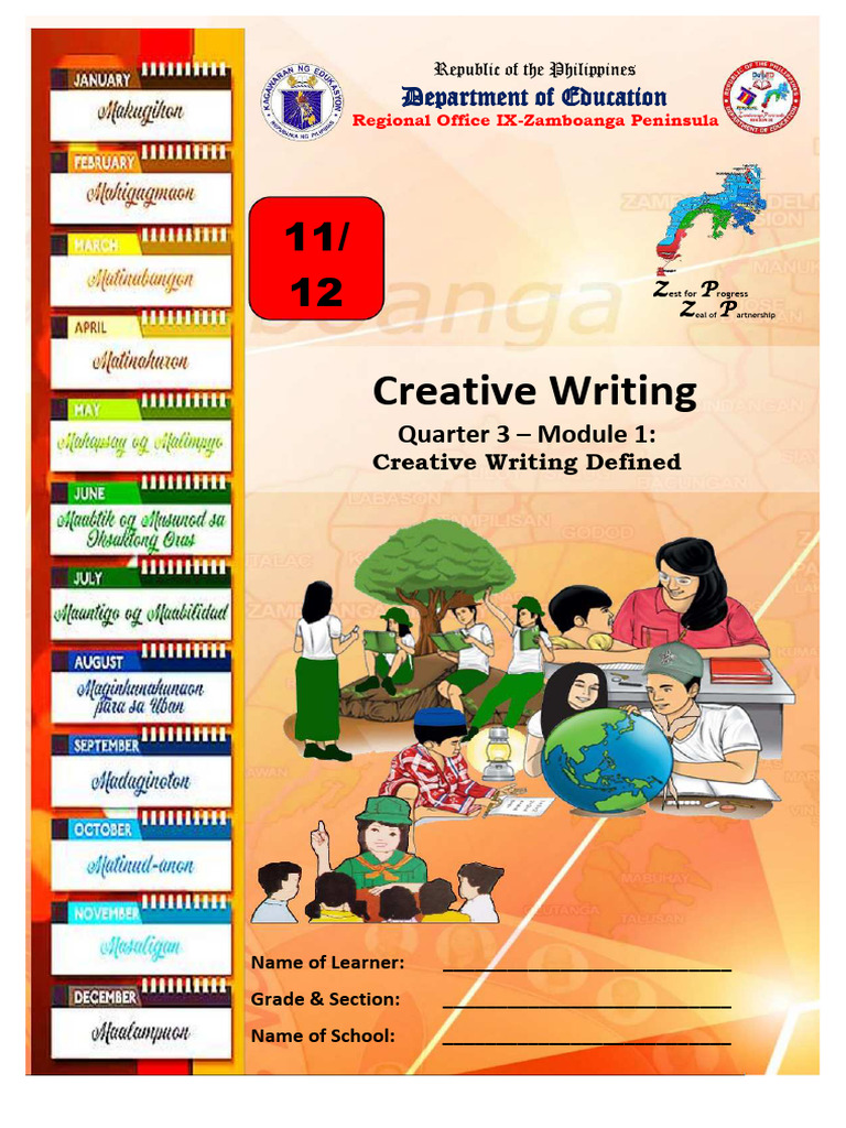 Creative Writing Quarter 3 Module 1 Creative Writing Defined - Compress ...