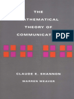 Claude Shannon, Warren Weaver - The Mathematical Theory of Communication - 0252725468