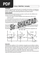 Bilateral & Multiplant Monopoly