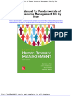 Full Solution Manual For Fundamentals of Human Resource Management 8Th by Noe PDF Docx Full Chapter Chapter