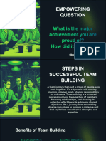 Steps in Successful Team Building