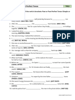 Past and Past Perfect Tense - PDF Grammar Worksheet - B1 - T052