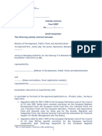 Ag F Template Framework Subsidy Contract