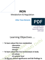Iron Metabolism& Trace Elements 2022 (DR Rakhee)