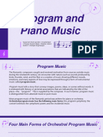 Program and Piano Music 2
