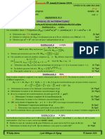 Partie Evaluations Des Ressources 15Pts Exercice 1 Pts Considère Dans L'équation