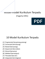 Model-Model Kurikulum Terpadu