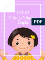 Leitura - Ficha de Palavras Simples