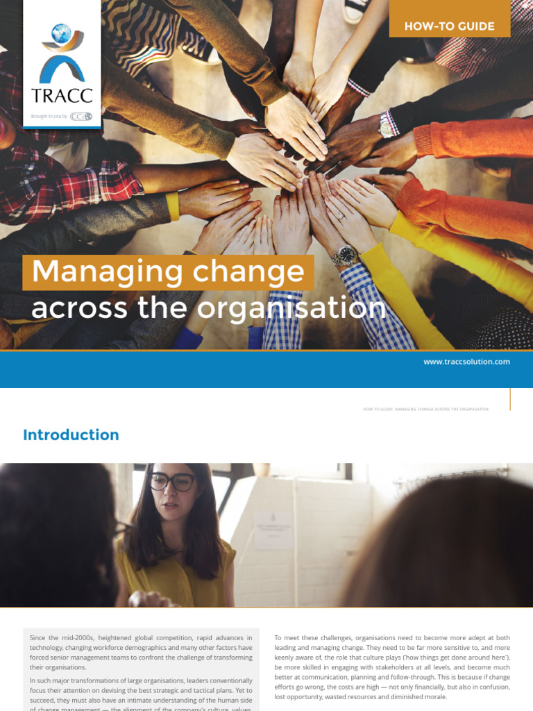 TRACC Methodology for Change Management | PDF | Change Management ...