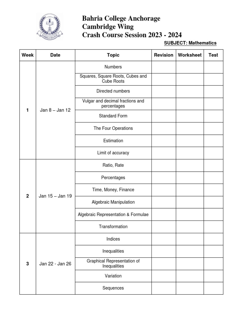 Crash Course 2023 Pdf Statistics Mathematics