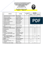 Inventario de Los Libros Del Aula