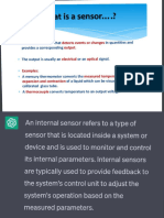 Classification of Sensors