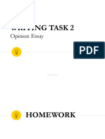 Writing Task 2: Opinion Essay