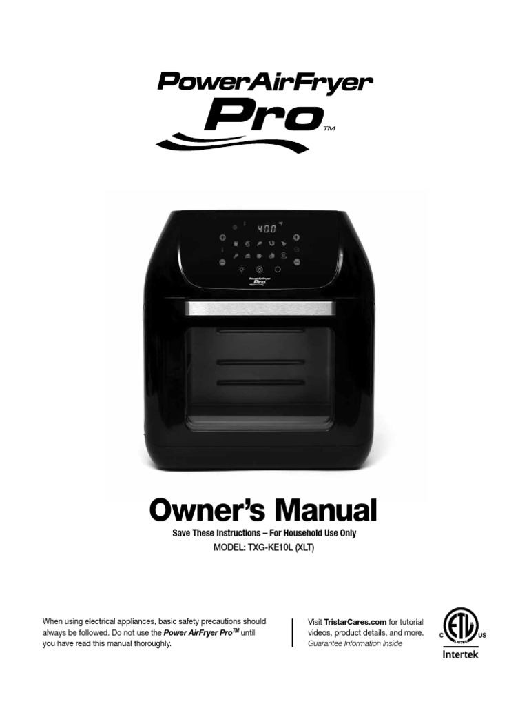 Air Fryer Manual | PDF | Ac Power Plugs And Sockets | French Fries