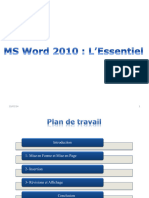 MS Word 2010 L'Essentiel 