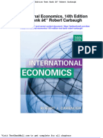 Full International Economics 14Th Edition Test Bank Robert Carbaugh PDF Docx Full Chapter Chapter