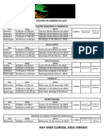 Horario Febrero 2024