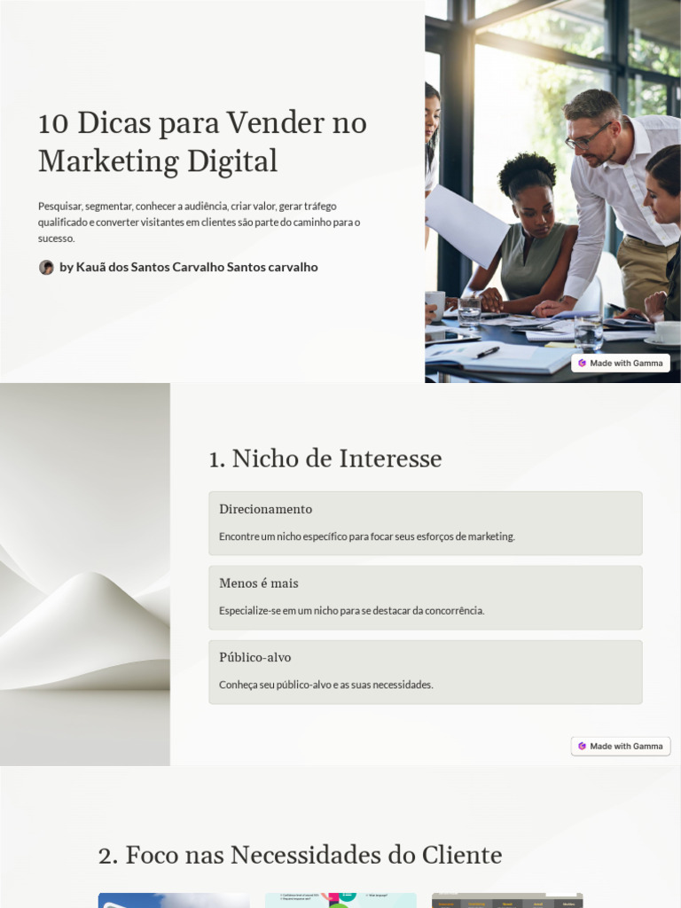 10 Dicas para Vender No Marketing Digital | PDF | Marketing | Marketing ...