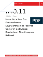 Havacılıkta Sera Gazı Emisyonlarının Doğrulanmasında Faaliyet Gösteren Doğrulayıcı Kuruluşların Akreditasyonu Rehberi