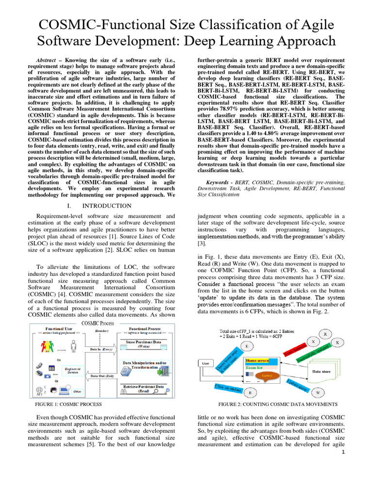 COSMIC FunctionalSizeClassification | PDF | Deep Learning | Statistical ...