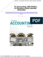 Full Test Bank For Accounting 28Th Edition Carl Warren Christine Jonick Jennifer Schneider 2 PDF Docx Full Chapter Chapter