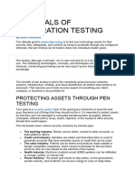 The Goals of Penetration Testing