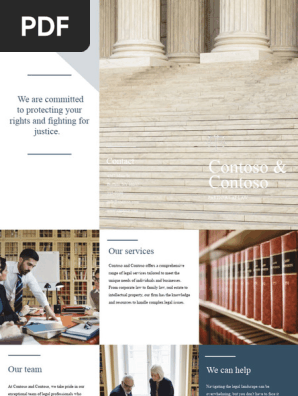 Angled Tri-fold Brochure