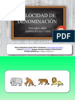 Velocidad de Denominacion ANIMALES SALVAJES