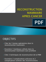 Reconstruction Mammaire Après Cancer - Cours