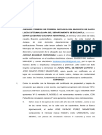 Demanda de Juicio Oral de Menor Cuantía Escobar H