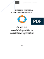 PLAN DE COMITE DE GESTION DE CONDICIONES OPERATIVAS 2023 V Ciclo