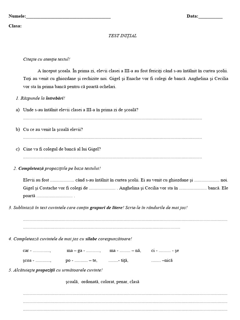 Test Initial-5 | PDF