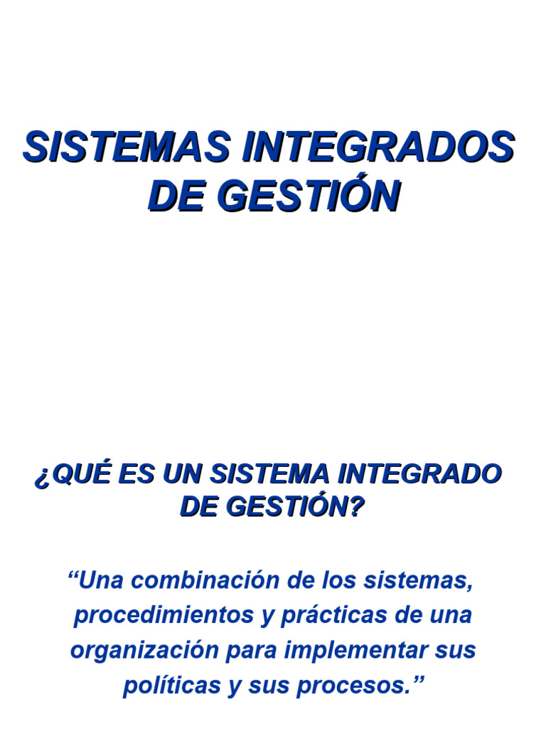 Sistemas Integrados de Gestión Eficientes | PDF | Economias | Business