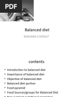 Balanced Diet Chart Overview | PDF