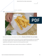 Biscoito de Polvilho Frito Com Queijo - Crocante e Saboroso