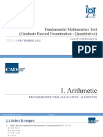 Fundamental Mathematics Test