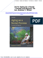 Download Full Test Bank For Aging As A Social Process Canada And Beyond 7Th Edition Andrew V Wister pdf docx full chapter chapter