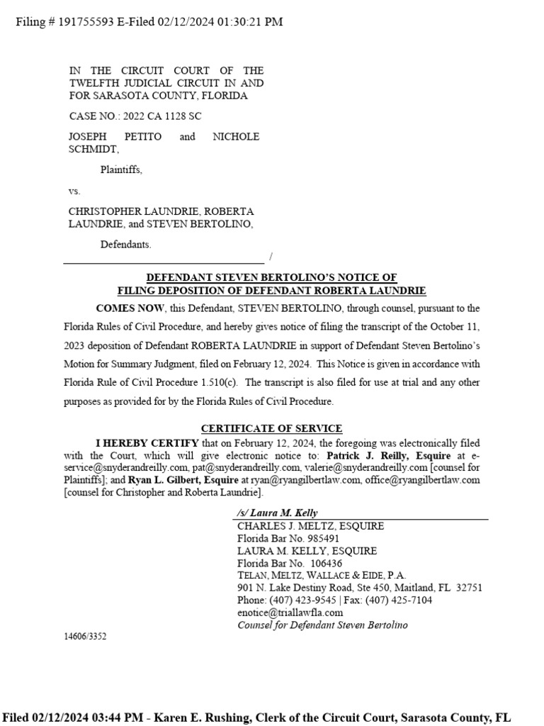 Roberta PDF Deposition (Law) Virginia Circuit Court