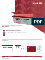 Ficha Tecnica Tensite Bateria GEL 12 250