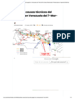 Posibles Causas Técnicas Del Apagón en Venezuela