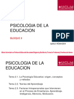 T 2.1 La Psicología Educativa