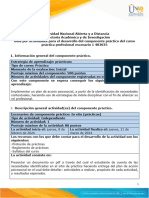 Guía para El Desarrollo Del Componente Práctico y Rúbrica de Evaluación - Unidad 1 - Fase 1 - Componente Práctico - Práctica Profesional