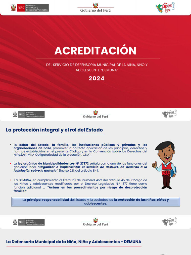 Acreditacion de DEMUNA - Pasco | PDF | Gobierno local | Justicia