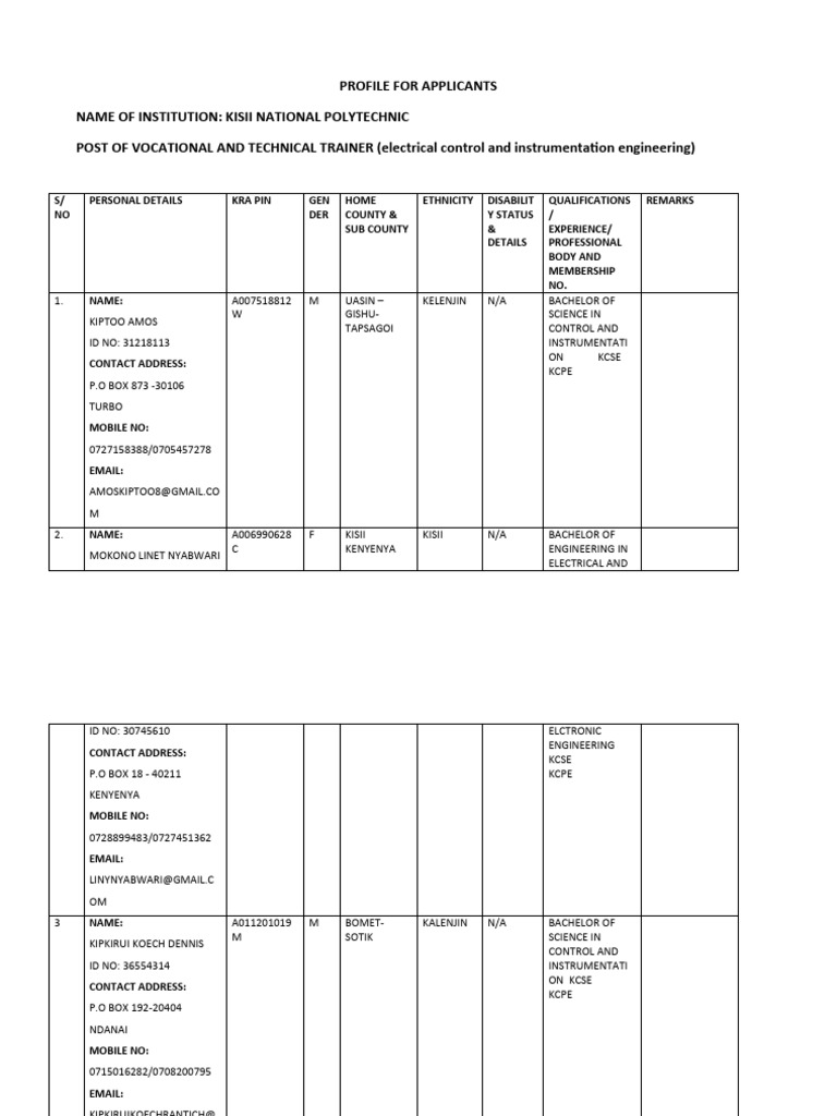 ELECTRICAL ENGINEERING DEGREE COURSES IN KENYA REQUIREMENTS visual data 3