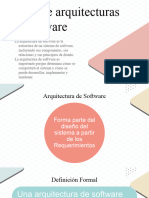 Tipos de Arquitecturas de Software