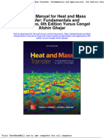Full Solution Manual For Heat and Mass Transfer Fundamentals and Applications 6Th Edition Yunus Cengel Afshin Ghajar PDF Docx Full Chapter Chapter
