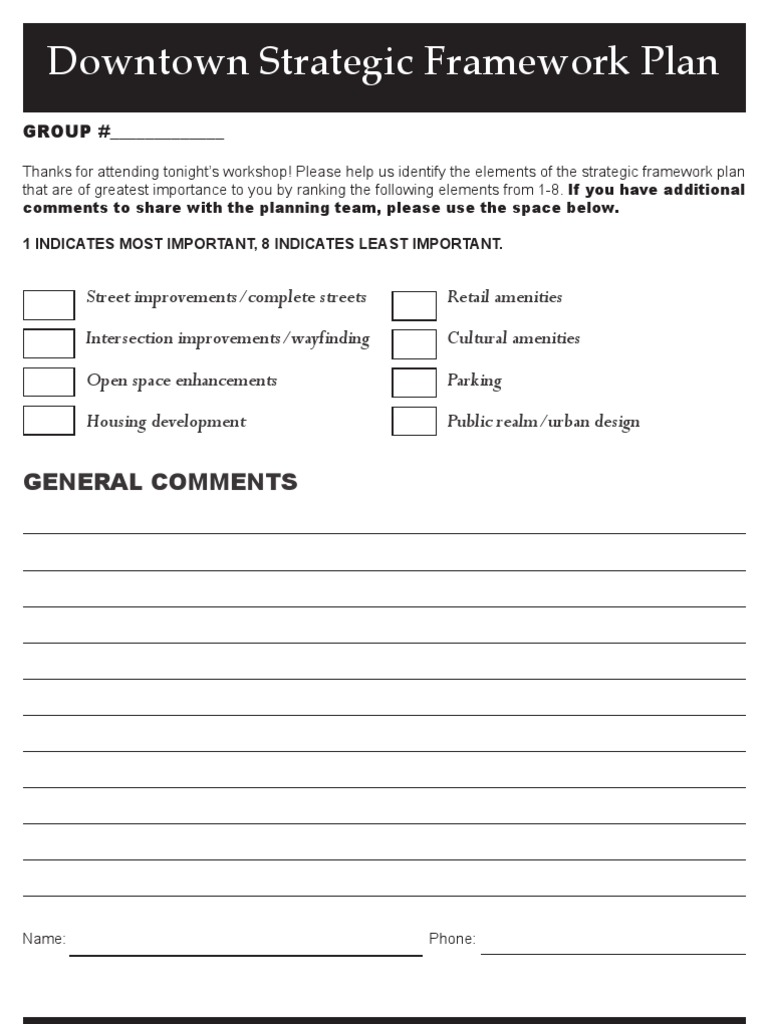 Agenda and Comment Card-EnG-Final | PDF