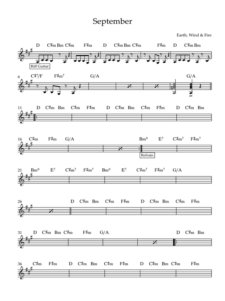 September - Full Score | PDF