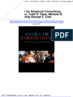 Full Test Bank For American Corrections 10Th Edition Todd R Clear Michael D Reisig George F Cole PDF Docx Full Chapter Chapter