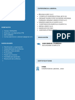 Blue Light Blue Color Blocks Flight Attendant CV